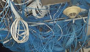 Before - Structured Network Cabling & Infrastructure Deployment